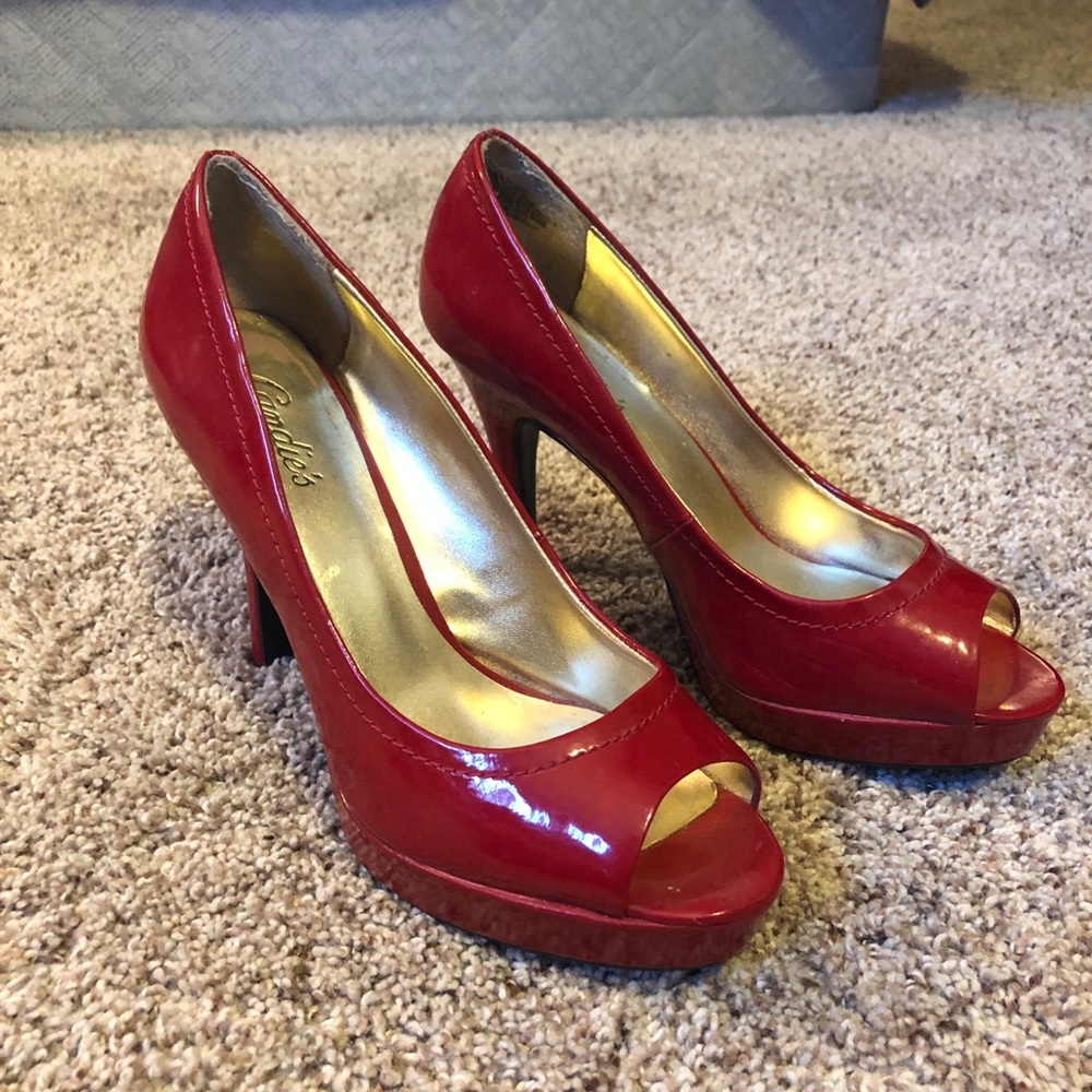 Candie's Red Heels from Kohls
